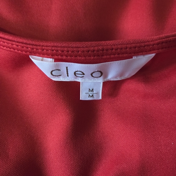 ⭐️Cleo Red Tank Top With Embroidery Overlay Size Med - Picture 5 of 5